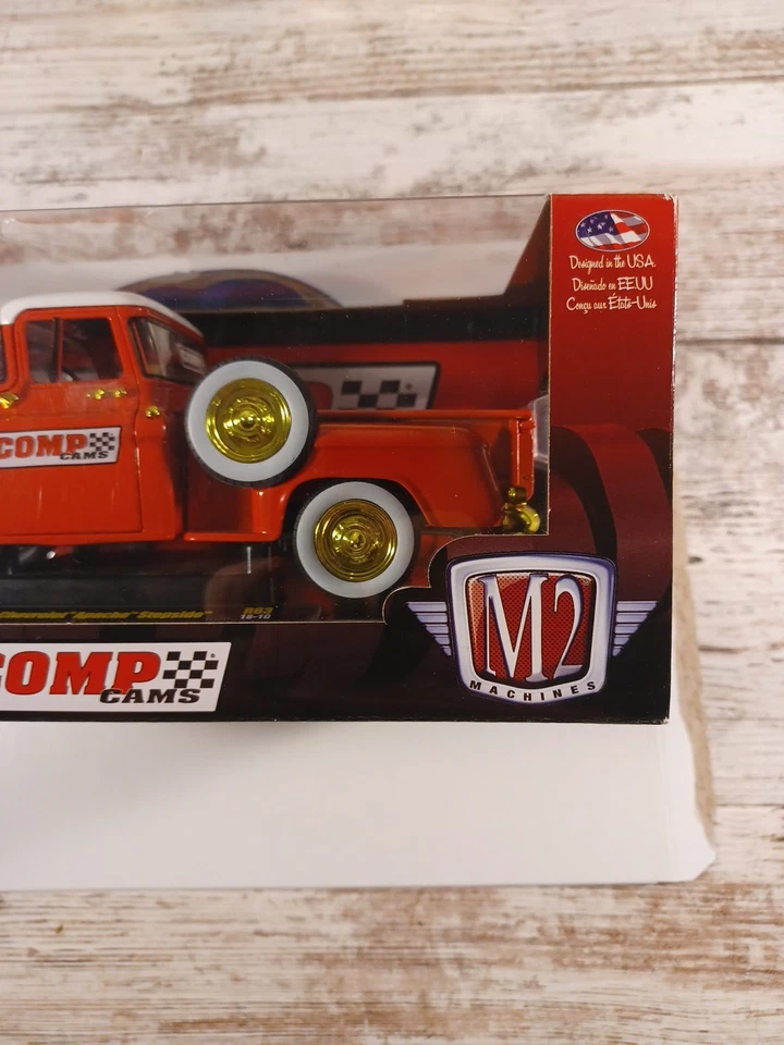M2 Machines 1958 Chevrolet Apache Stepside COMP Cams Red 1:24 LE 500 pcs Chase - Image 3 of 4