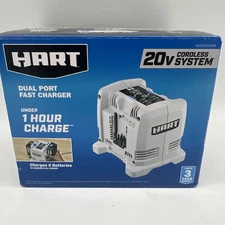 New Hart 20V Volt Dual Port Fast Charger HGCG021VNM 1hr Charge 1.5-6.0 FreeS&H