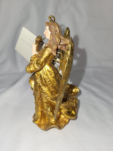 De colección Nuevo con Etiquetas Adorno de Ángel de Navidad 2005 Resina con Alas de Metal 5" H - Imagen 4 de 7