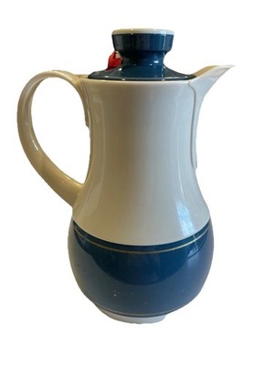Vintage Thermos Blue Carafe Coffee Butler 32 Ounce Ingried #570 West Germany