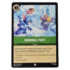 Lilo  Stitch Snowball Fight Disney Lorcana Card 95/204 NM