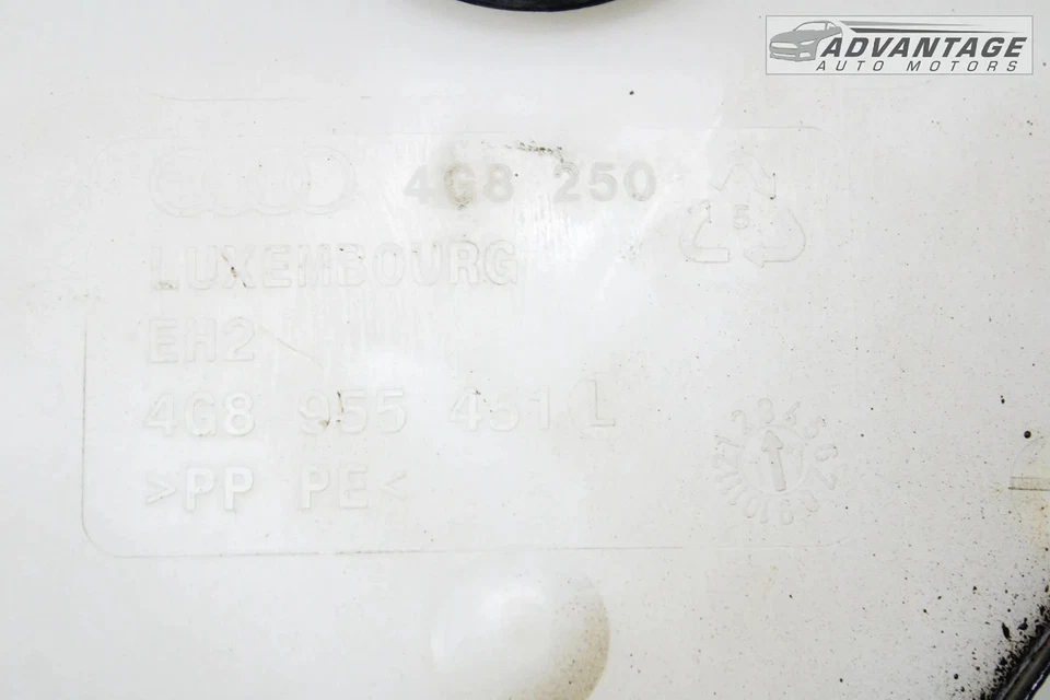 2012-2018 AUDI A6 QUATTRO C7 WINDSHIELD WIPER WASHER RESERVOIR BOTTLE TANK OEM - Image 4 of 4
