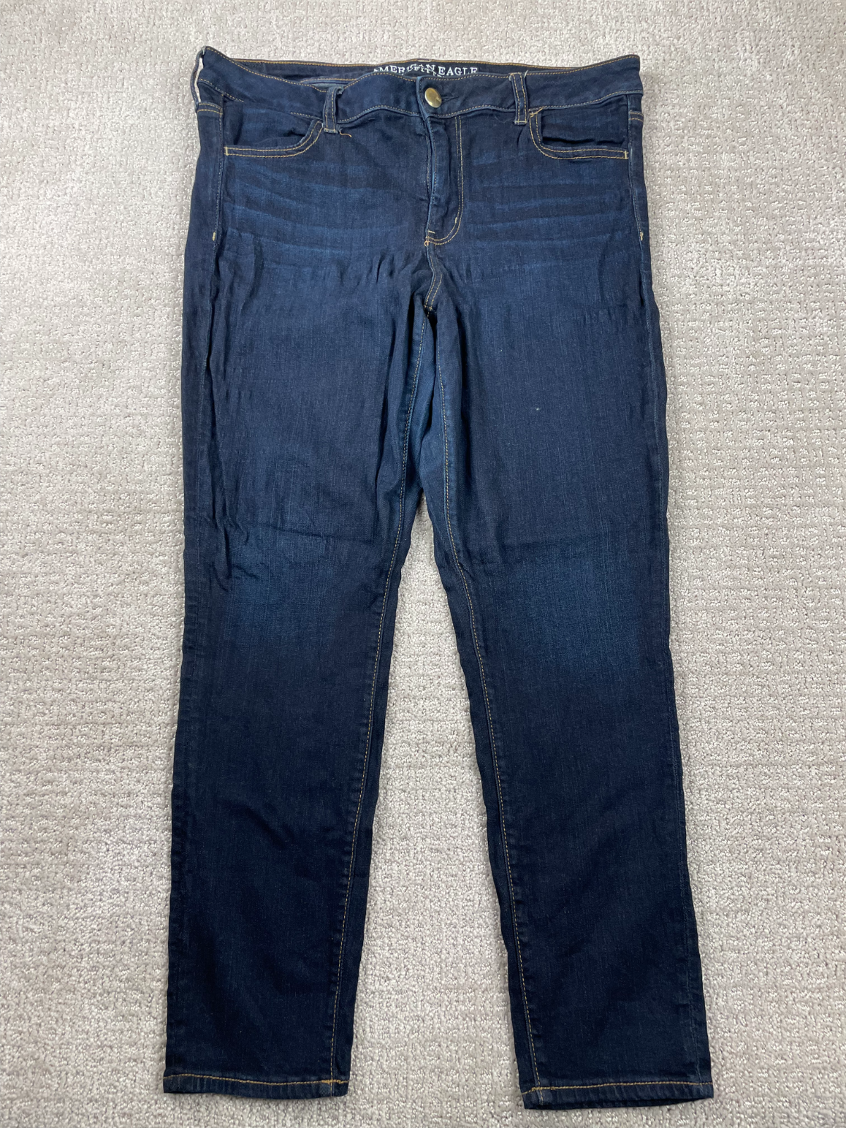 American Eagle Jeans Womens 16 Short Jegging Dark Wash Denim Stretch Athletic
