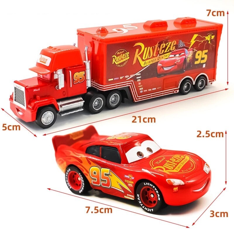 Disney Pixar Cars 3 Mack Lightning McQueen Chick Hick King Hauler