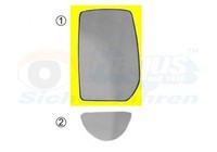 VAN Wezel Spiegelglas AußEnspiegel Hagus 1898838 FüR Ford Transit Tourneo Konvex