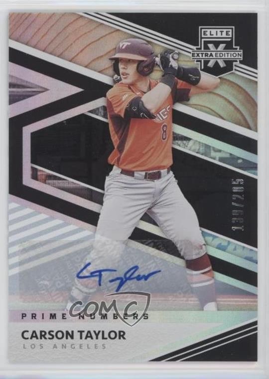 2020 Elite Extra Edition Prime Numbers A Signatures /205 Carson Taylor Auto 0g27