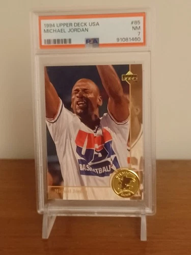 1994 Upper Deck USA Basketball Michael Jordan Card #85 Graded PSA 7