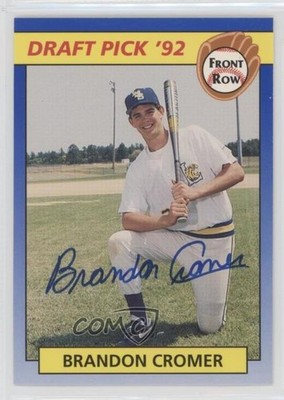 1992 Front Row Draft Picks 80/500 Brandon Cromer (Serial Numbered) #36 Auto 0b2