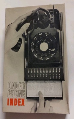 Vintage STANCRAFT Under Phone Index Desktop USA New inBox 60 s