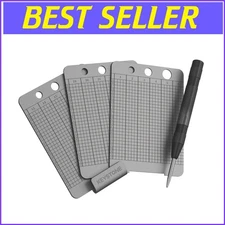 Portable Metal Wallet for Crypto Seed Backup - 12, 18, or 24 Words Compatible