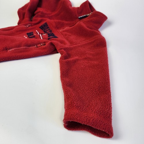 Walt Disney World Kids Sweater Sz XXS Red Mickey Mouse Fleece Pull Over 1/4 Zip - Picture 9 of 11