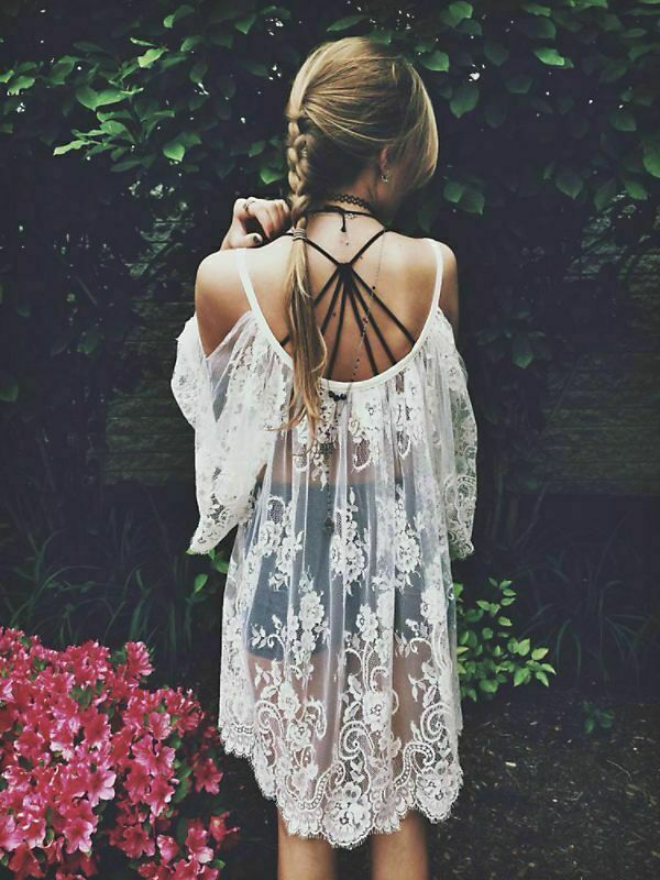 Jen's Pirate Booty Free People Open Road White Lace Tunic