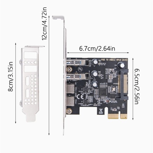 PCIE to USB 3.2 Expansion Card Support WINXP WIN7 WIN8 WIN10 - Afbeelding 8 van 8