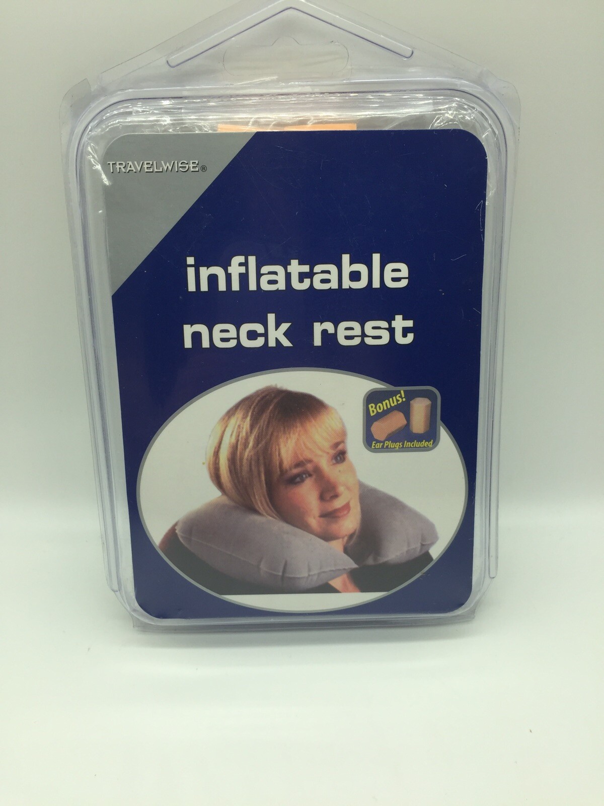 Inflatable Neck Pillow for Travel - Soft Airplane Sleep Support Cushion-image