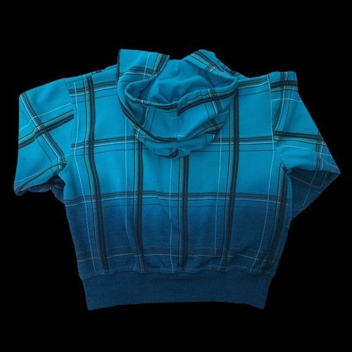 Hurley Boys 6 Turquoise Blue Zip Front Hooded Sweatshirt Hoodie - Picture 3 of 4
