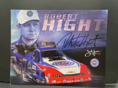 VRHTF NHRA VINTAGE SIGNED BY ROBERT HIGHT AAA JOHN FORCE FUNNY CAR HAND OUT