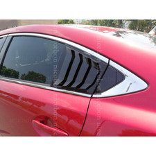 For Mazda6 Atenza 2014-2018 Shiny Rear Quarter Panel Window Side Louvers Vent