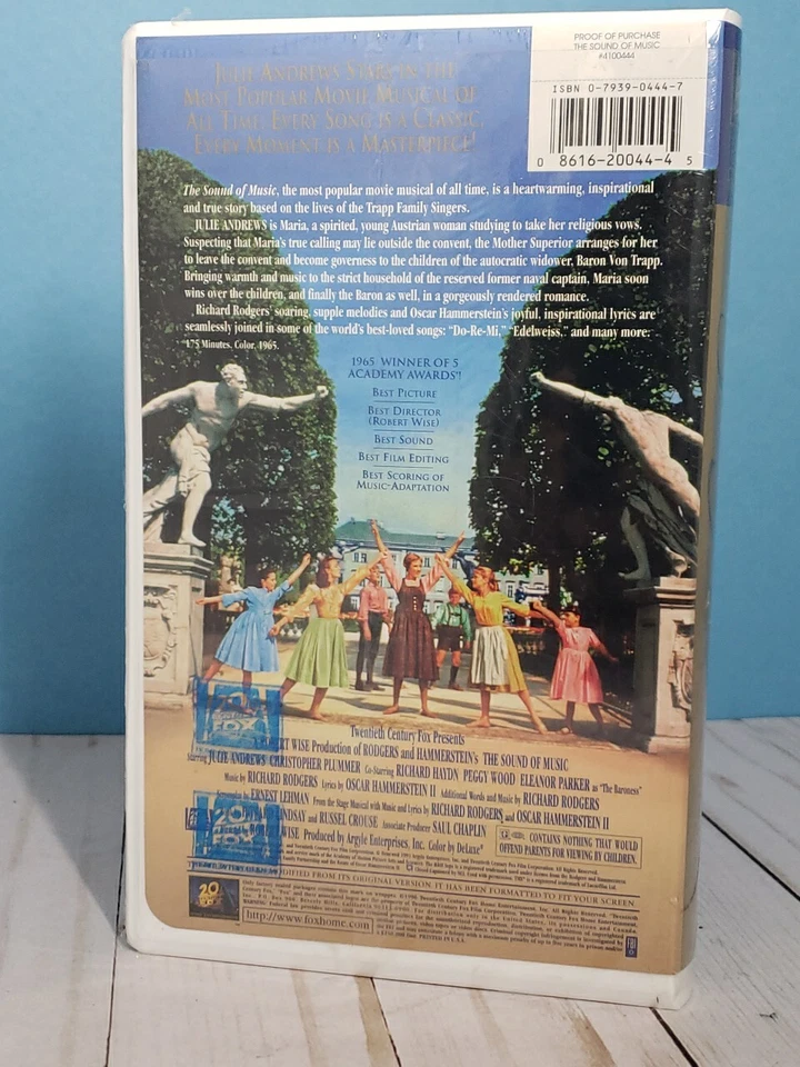 The Sound Of Music VHS Tape 1996 Digitally Mastered New Sealed With Water Mark - Image 2 of 4