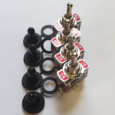 Momentary Toggle Switch 4piece~ 12V DC (On)-Off-(On) 3 Way. AIR RIDE. QUICK SHIP