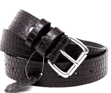 Men's Genuine Buffalo Leather Belt Full Grain Width 1.50" USA Handmade By Amish