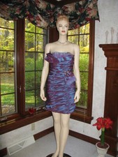 Precious Formals Blue/Red Cocktail Homecoming Dress sz 2 NWT SALE!