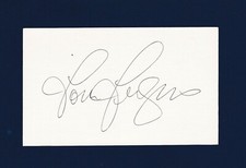 Tom Fergus signed vintage hockey index card - Bruins-Leafs-Canucks