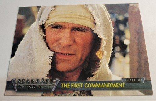 2001 Stargate Sg-1 #7 The First Commandment Trading Card TV Show Collectible - Picture 1 of 3