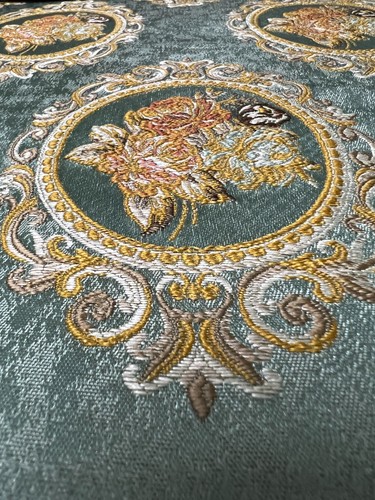 Victorian Mirror Jacquard Fabric, 54" Wide, for Upholstery Window, Sold by Yard - Picture 8 of 12