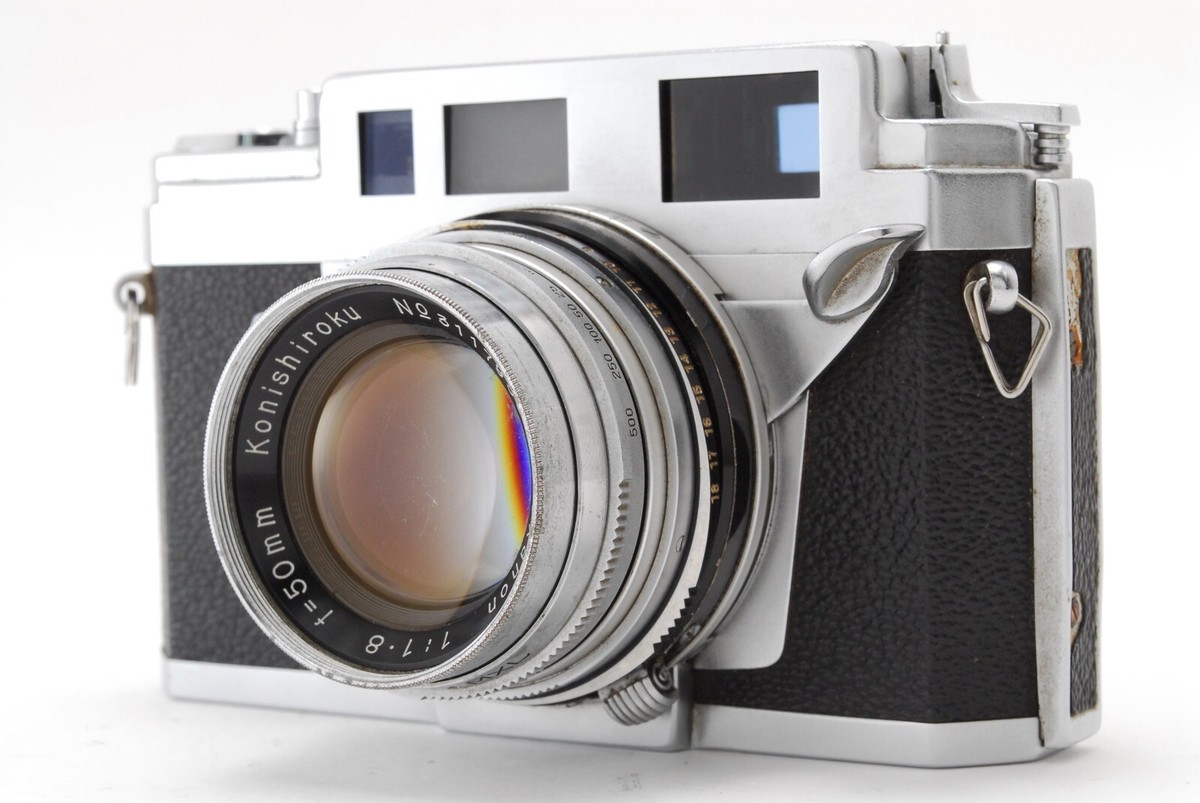 フィルムカメラ Konica IIIA Hexanon 50mm F1.8 Near Mint-] Konica IIIA III A Rangefinder Film Camera