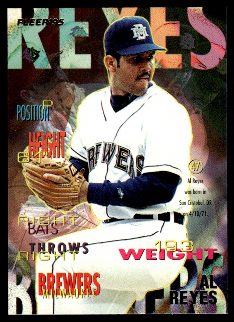 1995 Fleer Update #U-56 Al Reyes Rookie Milwaukee Brewers
