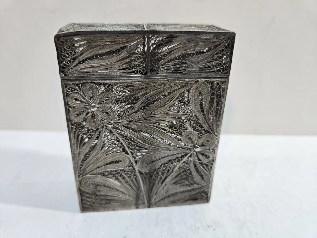 cigarette case jack daniels Metal Cigarette Case Bronze Box Retro Brass Tobacco Holder Jack Daniels