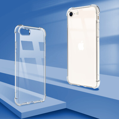 Cracksin Ultra Dünne Silikon Hülle Für IPhone SE 3/2 (2022/2020) – Transparent, Weich, Kratzfest, TPU
