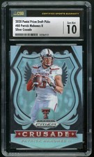 PATRICK MAHOMES II 2020 Panini Prizm Draft Picks Crusade #80 Silver CSG 10 Gem