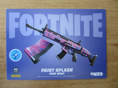Panini FORTNITE 2021 Epic Games Card / #W29 PAINT SPLASH OCTO