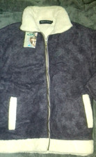 Tayberry & Co Shetland Sherpa Dense Fleece Heather Coat Size M  Bnwt