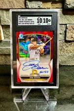 2023 Bowman Chrome JASE BOWEN Red Lava /5 Inscribed SGC 10/10