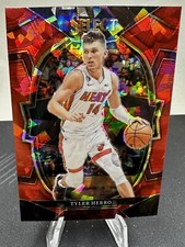 💥2022-23 Panini Select Concourse Red Cracked Ice Prizm Tyler Herro Heat #43