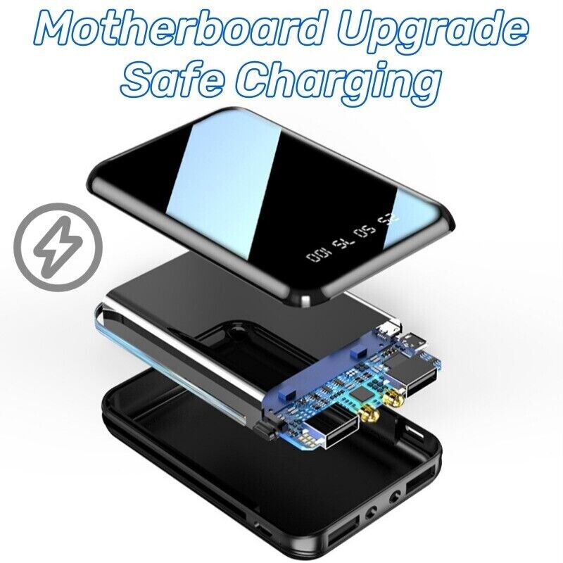 Mini 9000000mAh Portable Power Bank Fast Charger Battery Pack for