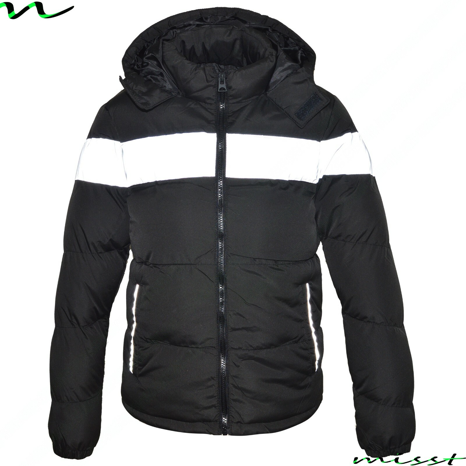 NEW BOYS COATS KIDS BACK TO SCHOOL REFLECTIVE PARKA JACKET WINTER WARM new-boys-coats-kids-back-to-school-reflective-parka-jacket-winter-warm