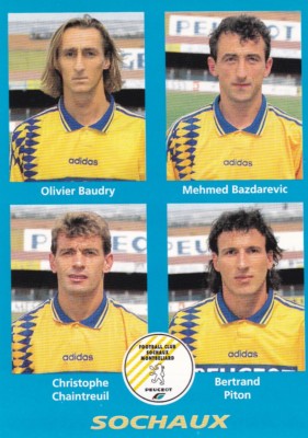 4 Stickers Panini Sochaux 96 – Foot 1996, Originaux Et Brillants