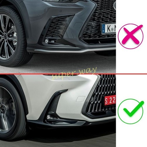 For 2022-2025 Lexus NX 250 350h 450h+Chrome Car Front Bumper Corner Cover Trims - Picture 2 of 8