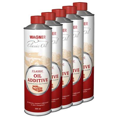 Classic Oil Additive Öl Verschleißschutz OEL Additiv Wagner 5 X 500 ml 010500