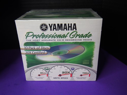 10 pc Lot Yamaha CD-R Discs 700MB 80 Minutes Full Size Jewel Case ...