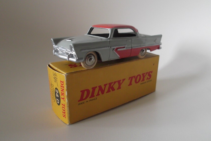 Dinky Toys 24D Plymouth Belvedere Miniature Ancienne - Boîte D'origine - VNMIB