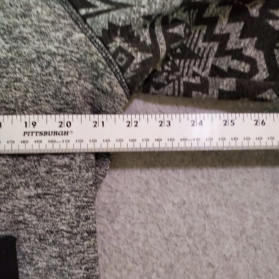 Sudadera Southpole Mujer XL Gris Isla Justa Azteca Sudadera con Capucha Bolsillos Foto 3 de 4