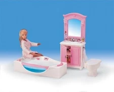 NEW FANCY LIFE DOLLHOUSE FURNITURE Bathroom PLAYSET (24020)
