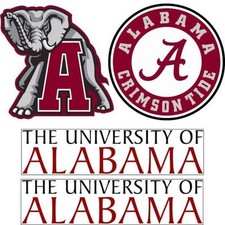 Alabama Crimson Tides - Large Cornhole Decals / Set of 4 -Roll Tide - Free Ship
