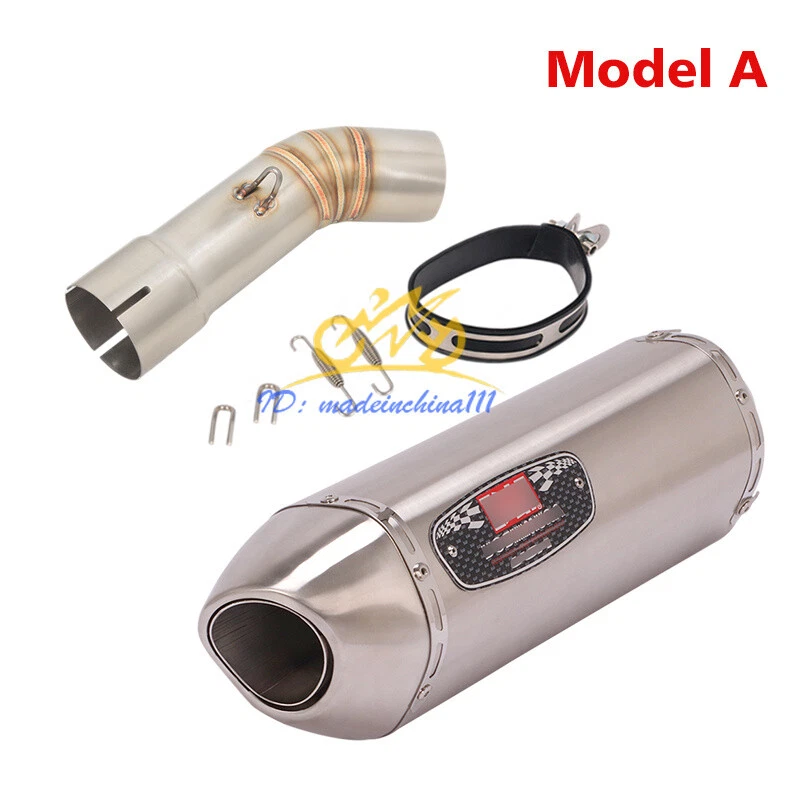 Puntas de silenciador de escape para Yamaha FZ8 FZ8N tubo de enlace medio sistema de motocicleta deslizable Foto 2 de 4