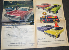 1970 Plymouth Hemi Cuda Newspaper Print Ad 426 Hemi Road Runner Duster Chrysler