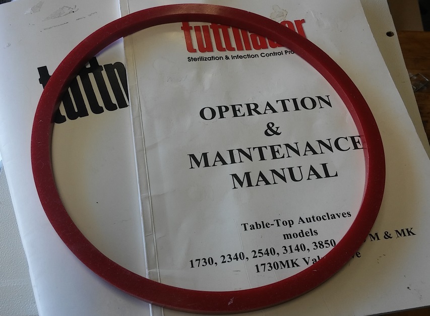 Guarnizione Originale Per Porta Camera Autoclave Tuttnauer Elara 9 Gas080 0310 Sterilizzazione Medica 1292 - Foto 2